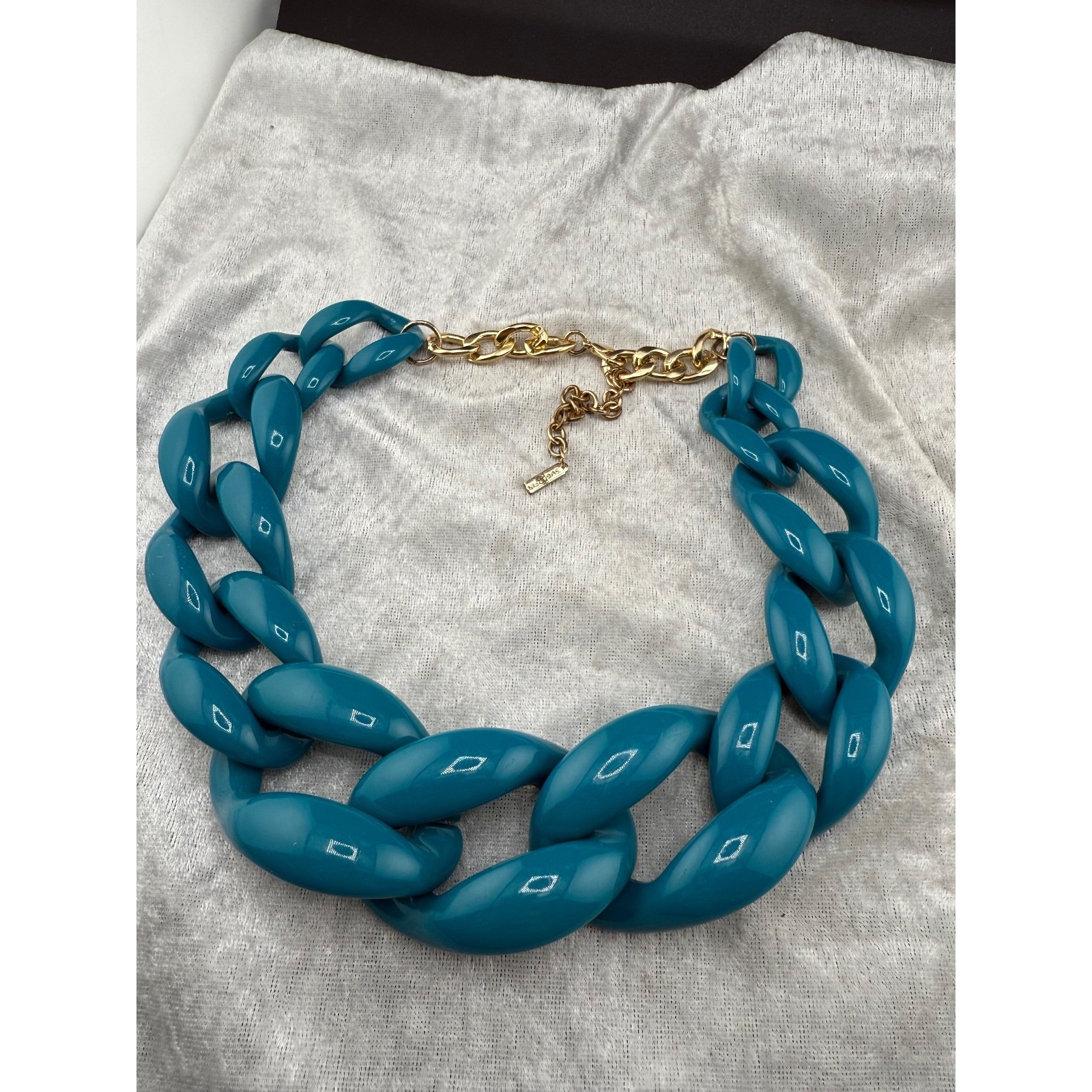 Sugarfix Blue Acrylic Chain Necklace Chunky 19 29$
